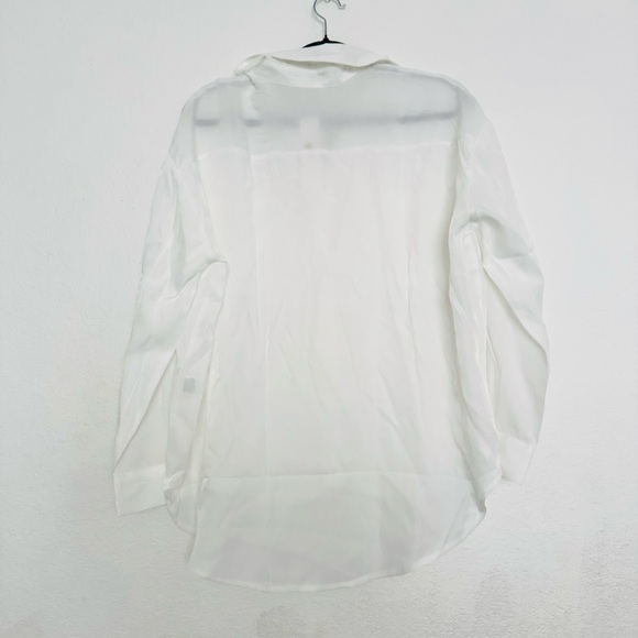 The Workshop White Women's Button Down Shirt Size Small - Picture 8 of 12